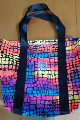 Jams World Lined Tote Bag - Reptile