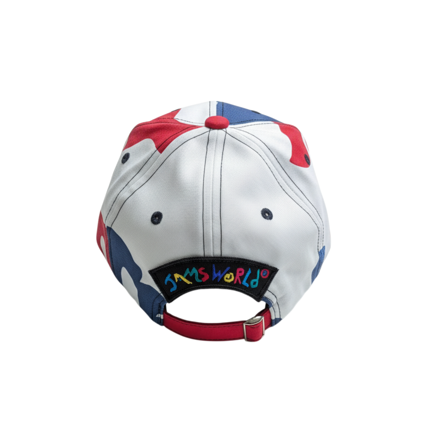 Baseball cap with colorful design and 'Scooby Doo' text on a white background