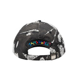 Black and white patterned cap with colorful 'JAMSWORLD' logo on a white background