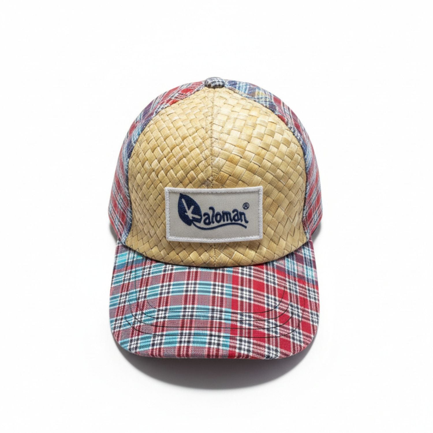 Kaloman Cotton & Lauhala Cap - Plaid