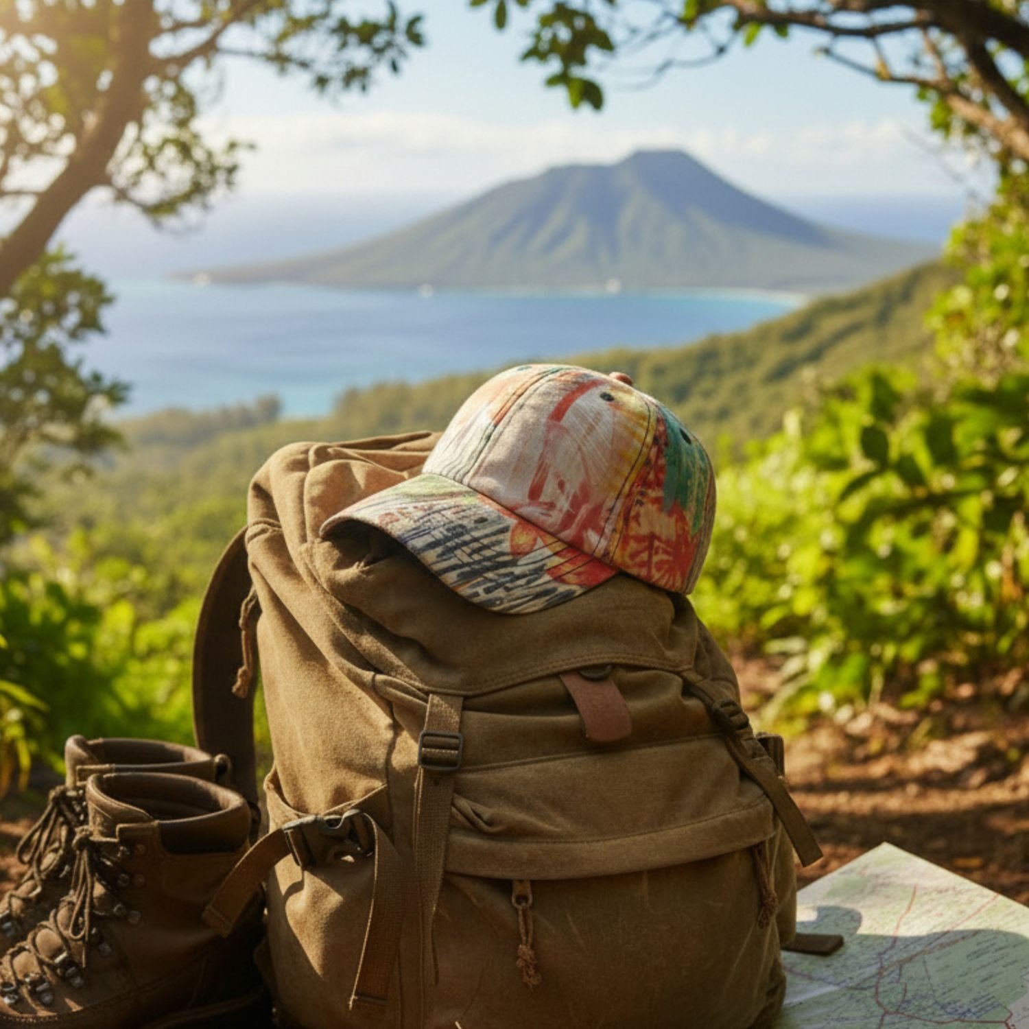 Jams World Rayon Cap With Back Embro Patch - Ka'u