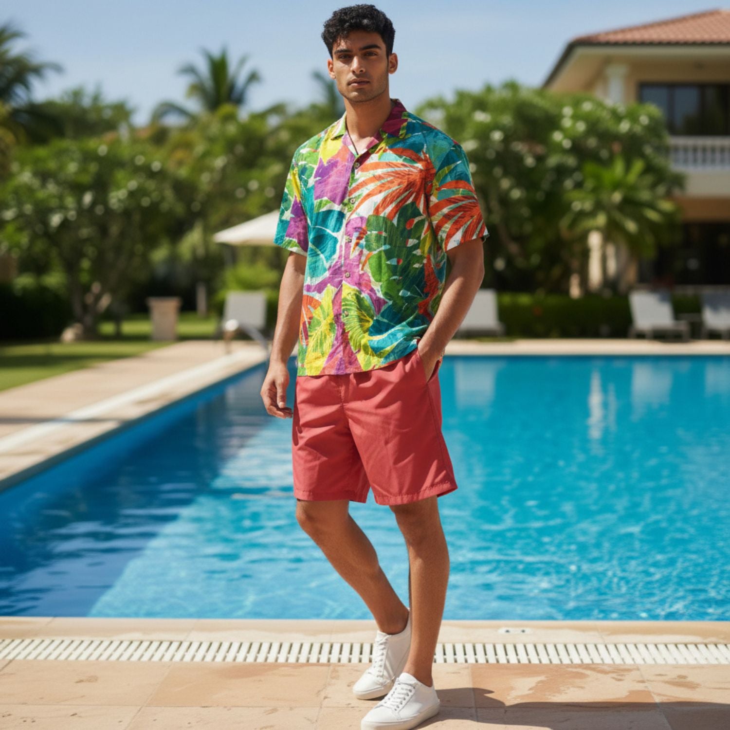 Solid Men's Super Jams - Red