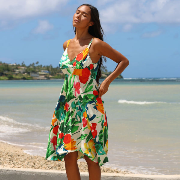Ci Ci Dress - Garden White