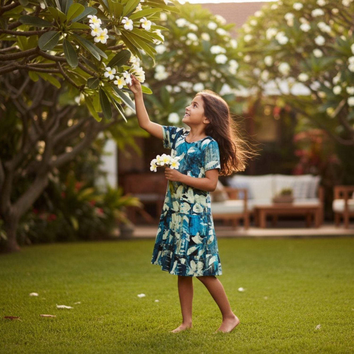 Girls' Hattie Dress: XS(4/5) - L(12/14) - Kawaikini