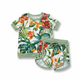 Toddler 2PC Shorts Set - Tropical Vacation
