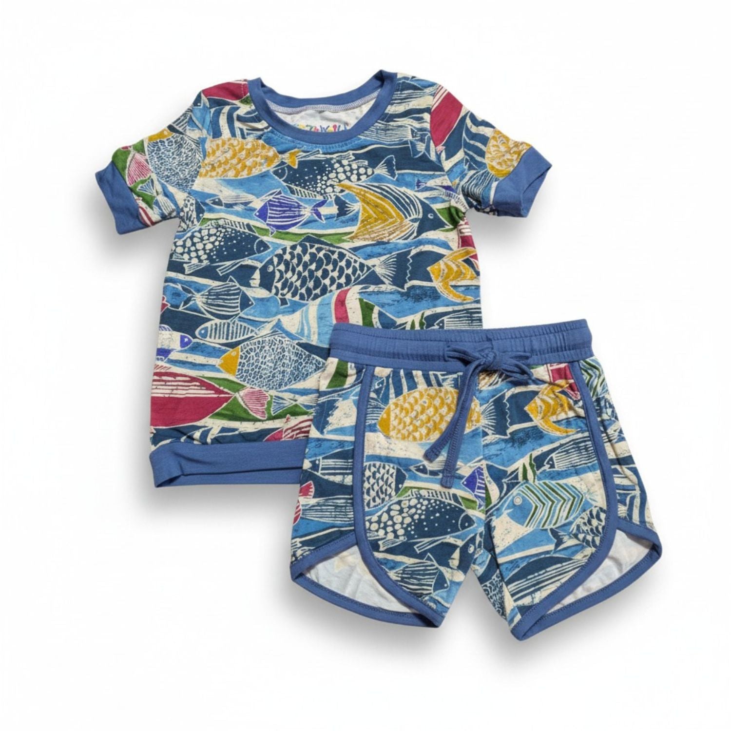 Toddler 2PC Shorts Set - Rainbow Runner