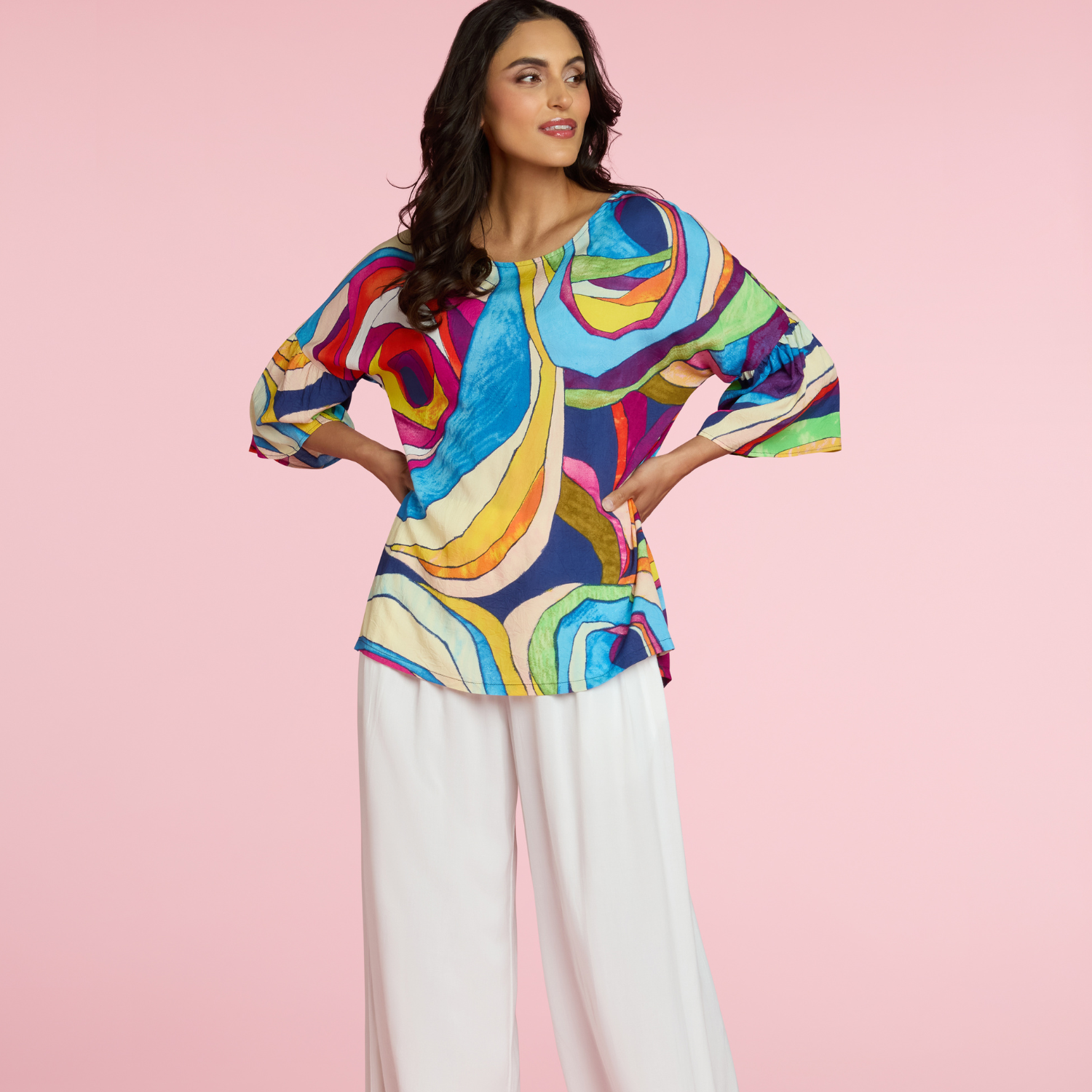 Belle Top - Chrome Rose