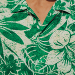 Camicia retrò da uomo - verde koa