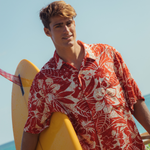 Men's Retro Shirt - Koa Red