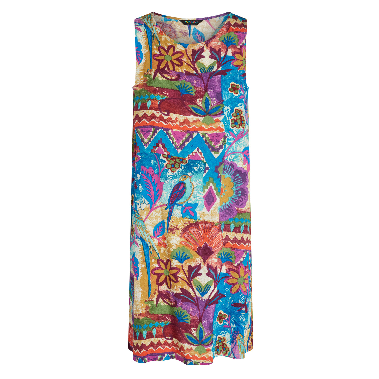 Vestido Jackie - Pájaros azules