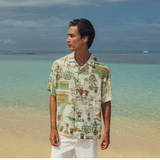 Men's Retro Shirt - Mediterranean