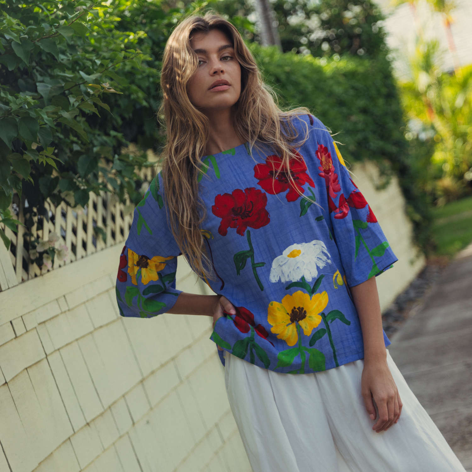 Belle Top - Zinnias