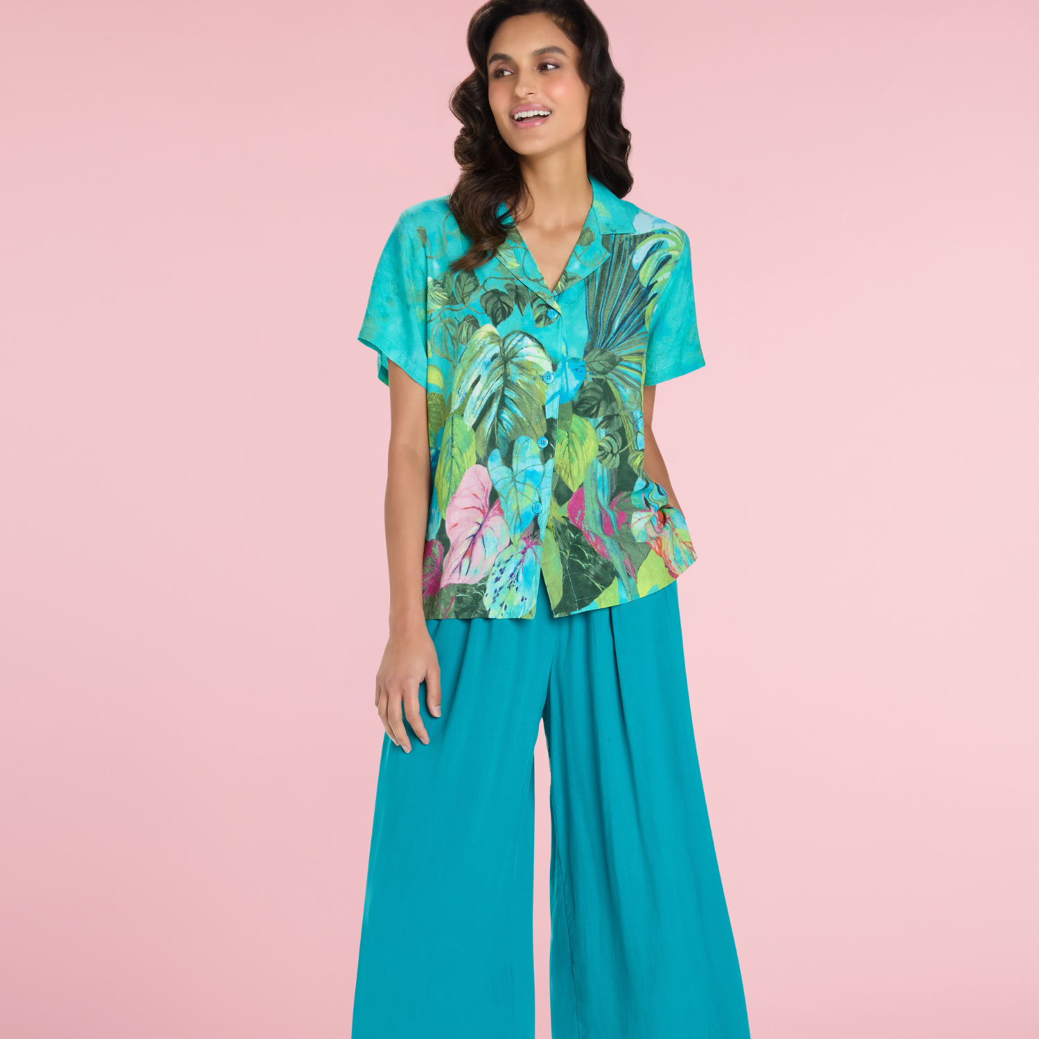 Print Top - Emerald Forest