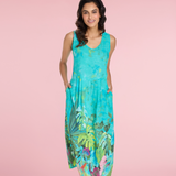 Janice Dress - Emerald Forest