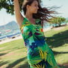 Ruffle Dress - Jungle Palm