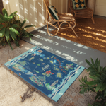 Rug 3'9" x 2'6" - No Ka Oi Blue