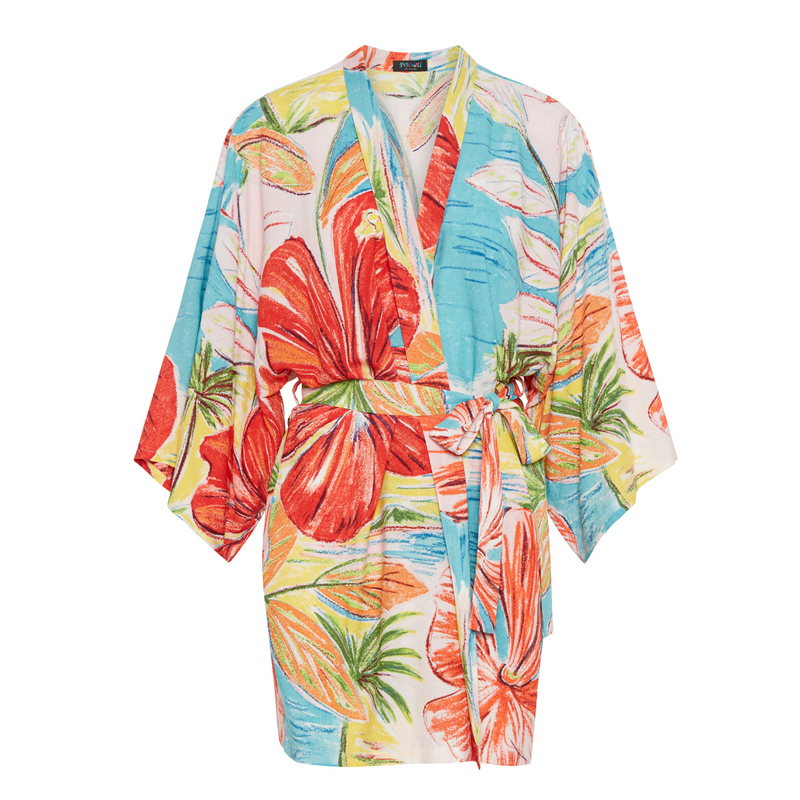 Bata Kimono Corta - Island Bisc