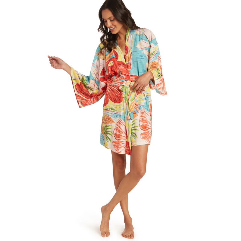 Peignoir Kimono Court - Island Bisc