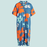셔츠 드레스 - Tradewinds Retro Blue
