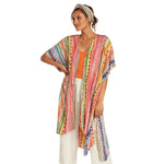 Veste Kimono - Candy Stripe