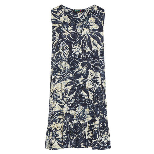 Ruffle Dress - Koa Indigo