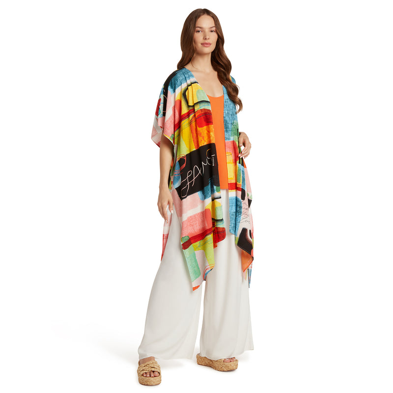 Giacca Kimono - Blocco di colore
