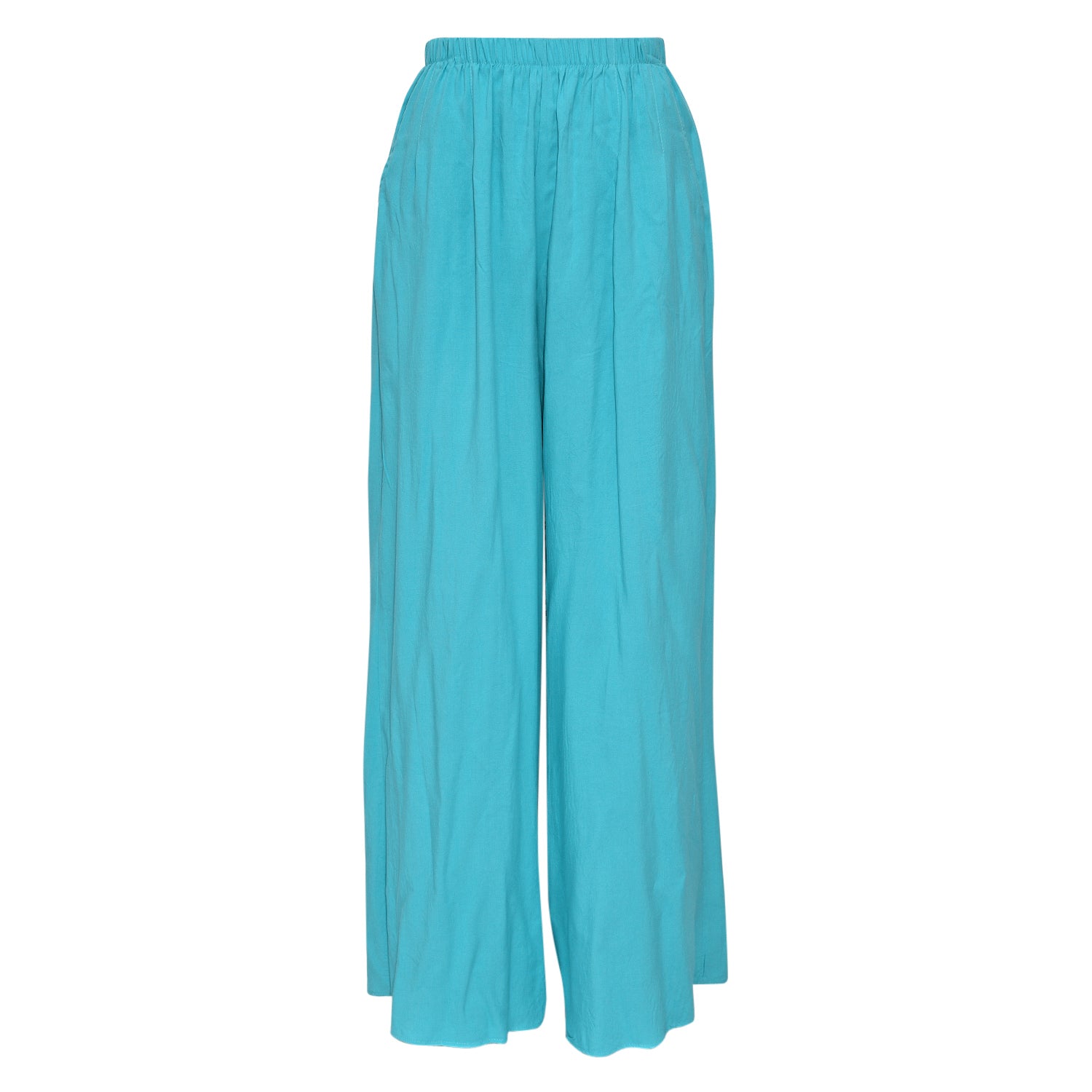 Pantalon large et long uni - Océan