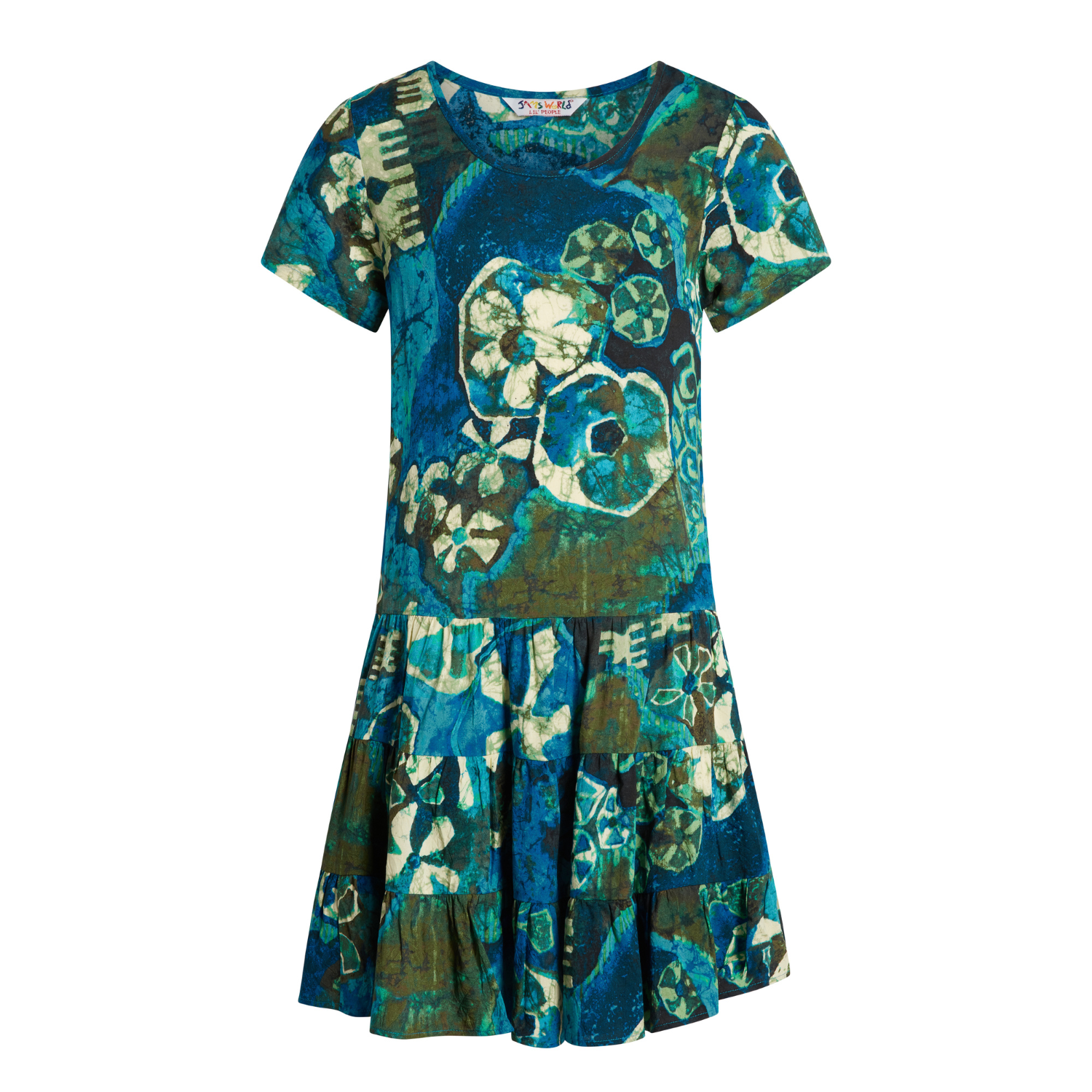 Vestido Hattie para niña: XS(4/5) - L(12/14) - Tiare Bright Blue