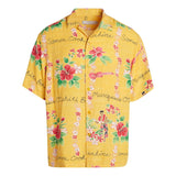 Chemise rétro pour homme - Island Yellow - jamsworld.com