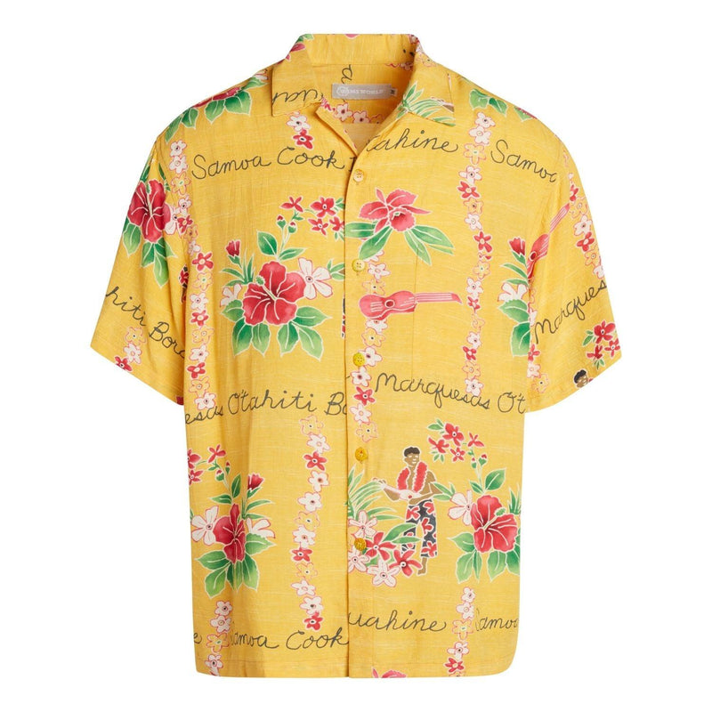 Chemise rétro pour homme - Island Yellow - jamsworld.com
