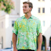 Men's Retro Shirt - Flower Paint - jamsworld.com