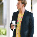 Chemise rétro pour homme - Island Yellow - jamsworld.com
