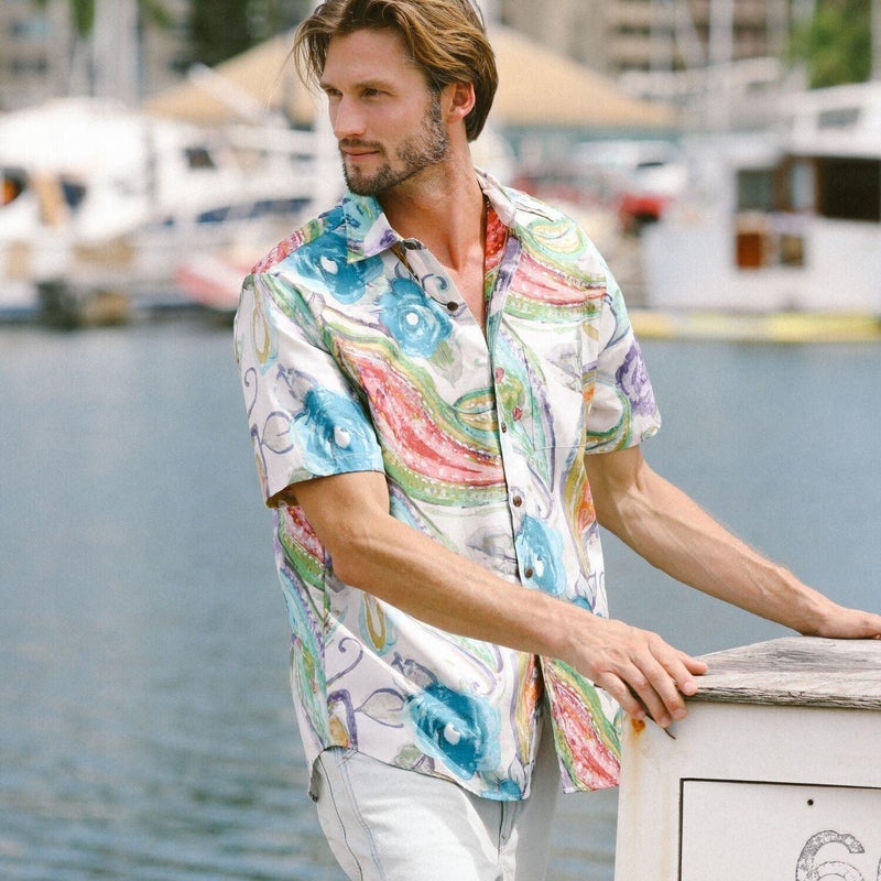 Camicia da uomo Modern Fit Collection Archival - Opal Reverse - jamsworld.com