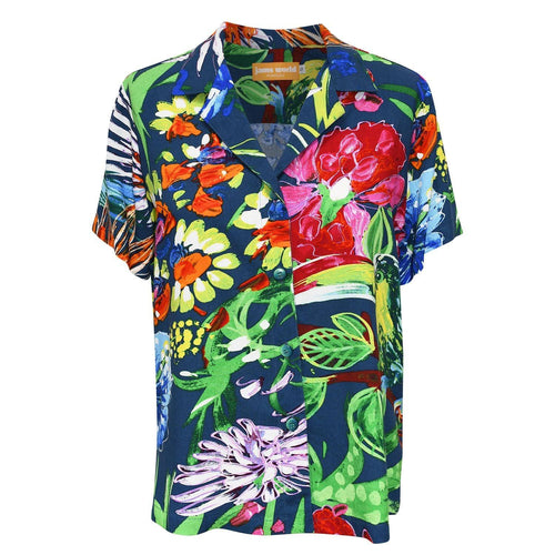 Print Top - Coral Abyss Navy - jamsworld.com