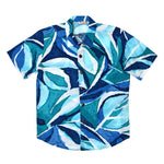 Camisa de rayón para niños: XS(4/5 - L(12/14) - Hoja de laurel