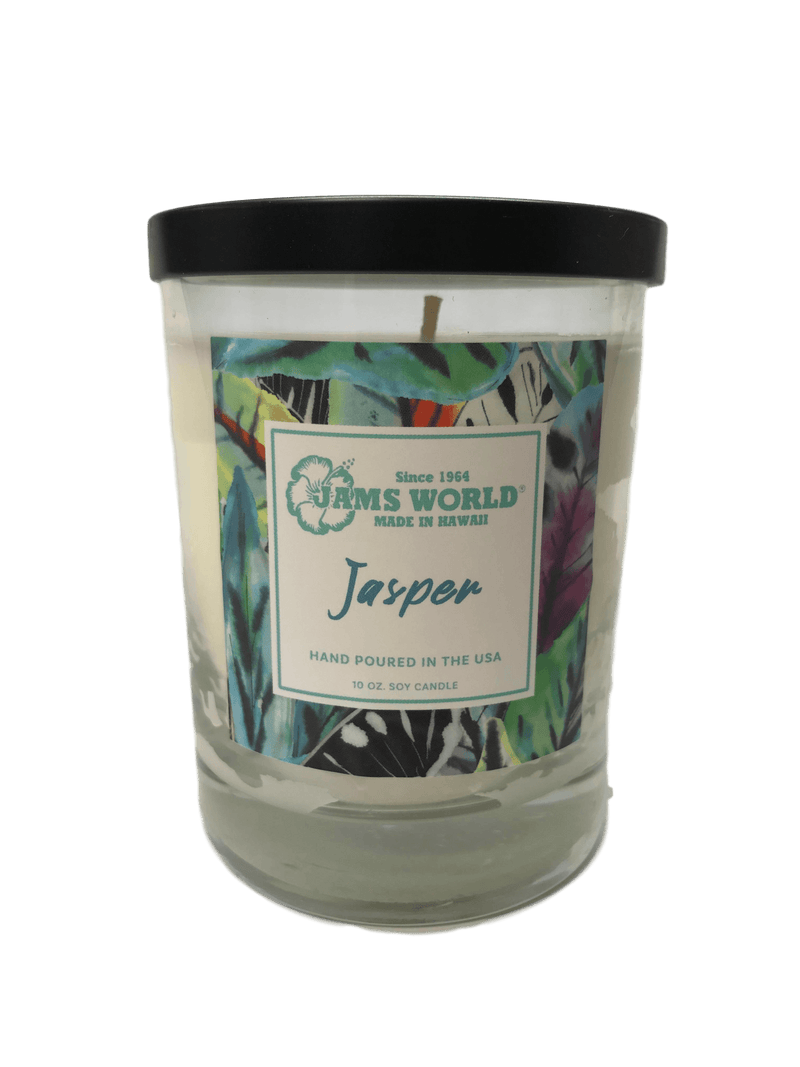 Bougie Bouteille en Verre 10oz - Jaspe - jamsworld.com