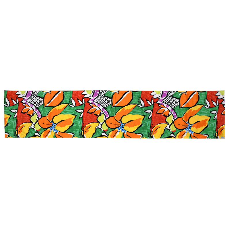 Surf Line Hawaii Reversible Table Runner - Jungle Paint Green