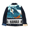 One-of-a-kind Vintage Fabric on Jean Jacket - jamsworld.com