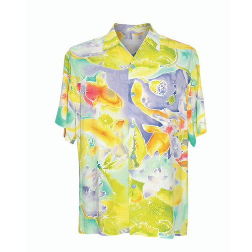 Men's Retro Shirt - Koi Pond - jamsworld.com