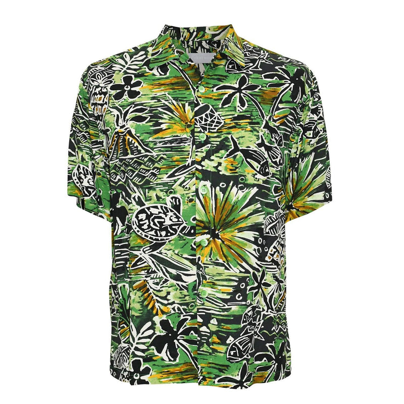 Camiseta retro para hombre - Honu Island Green - jamsworld.com