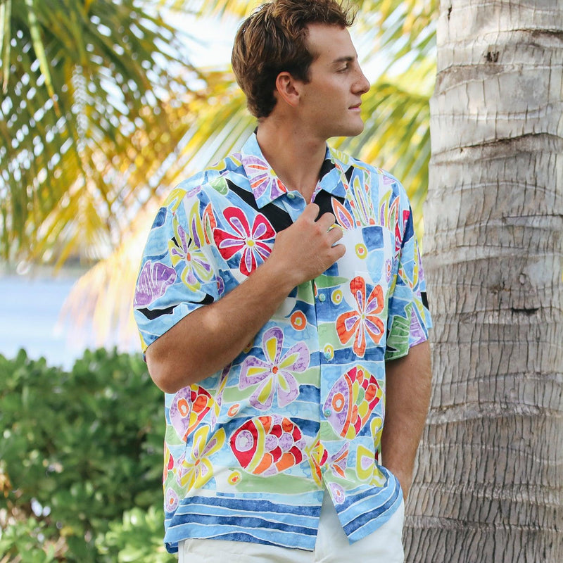 Camisa retro para hombre - Palm Bay - jamsworld.com