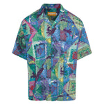 Chemise rétro pour hommes - Diamond Road Blue - jamsworld.com