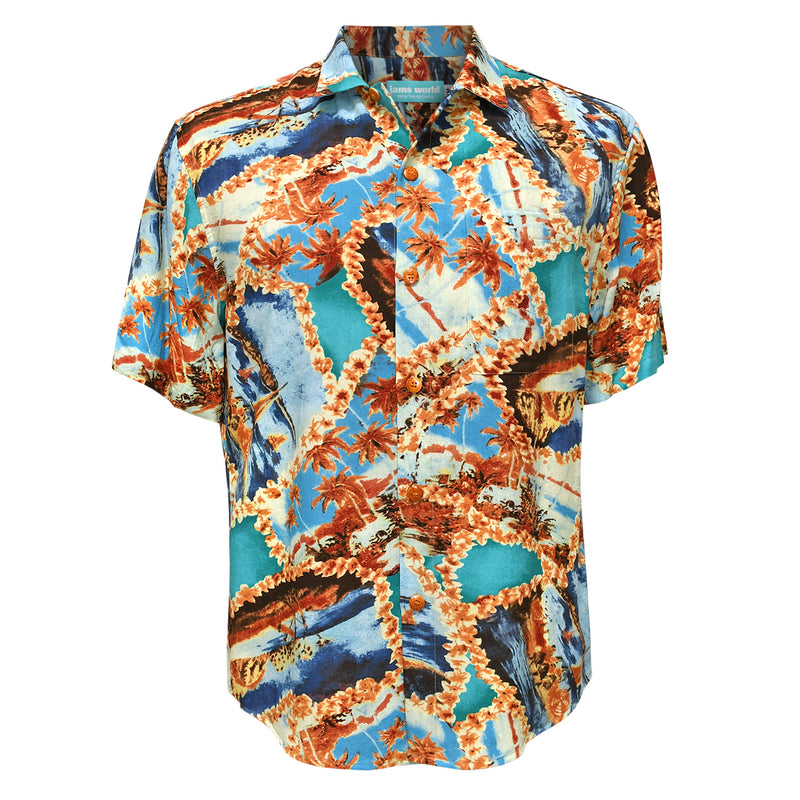 Dobladillo camisero clásico de rayón - Retro Island