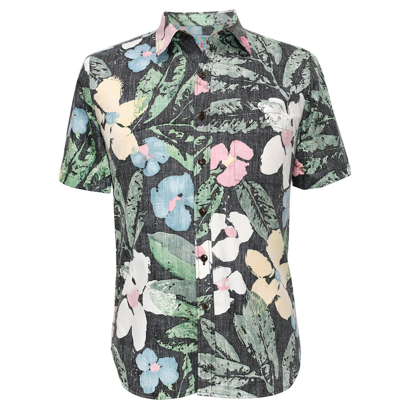 Camicia da uomo Modern Fit Collection Archival - Fleur Noche Reverse - jamsworld.com