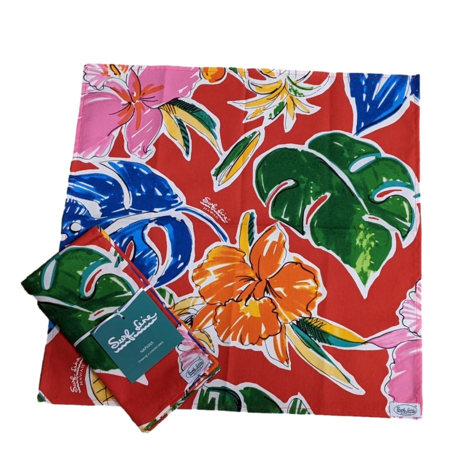 Servilleta Surf Line Hawaii (juego de 2) - Piña Hibisco Rojo