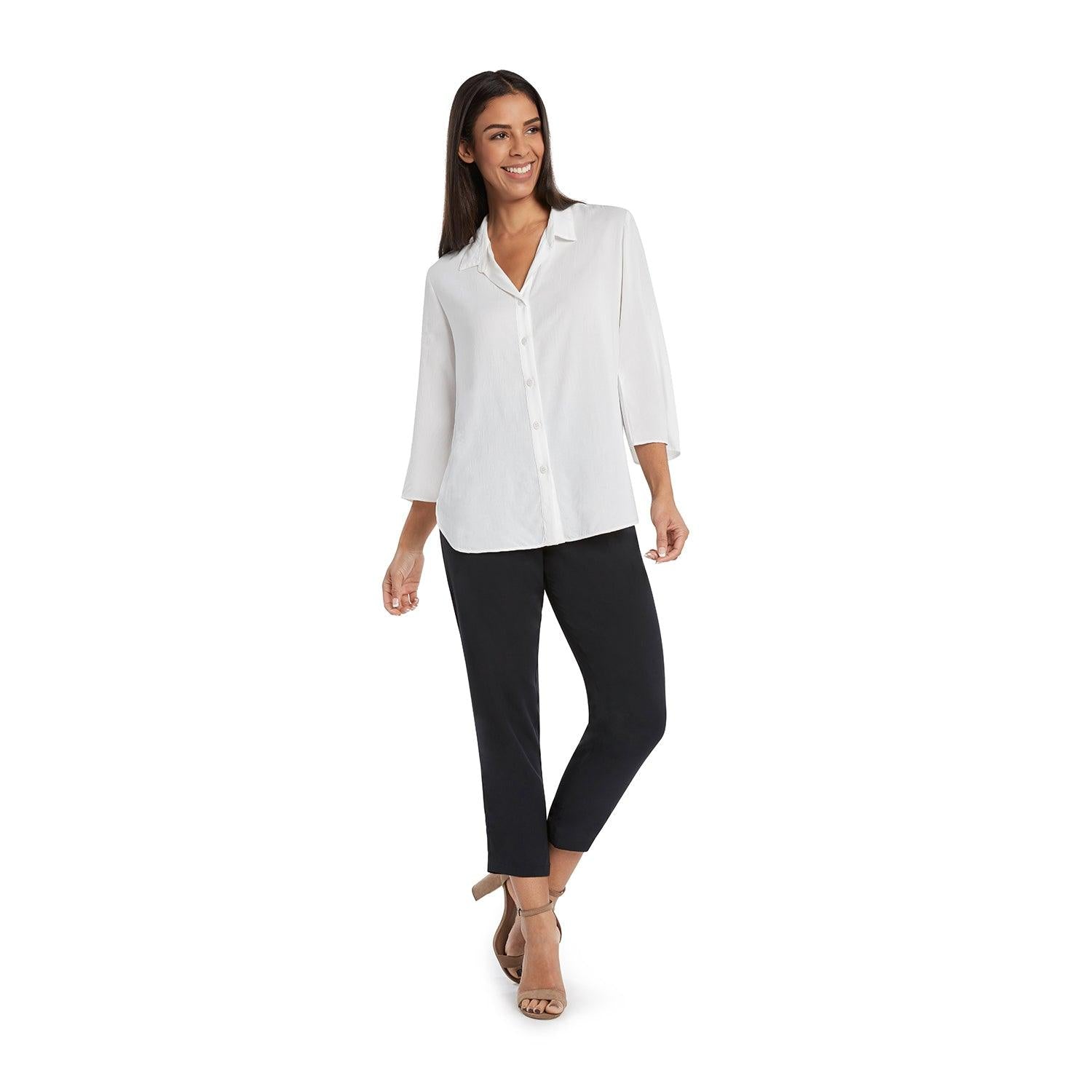 Túnica costera sólida - Blanco - jamsworld.com