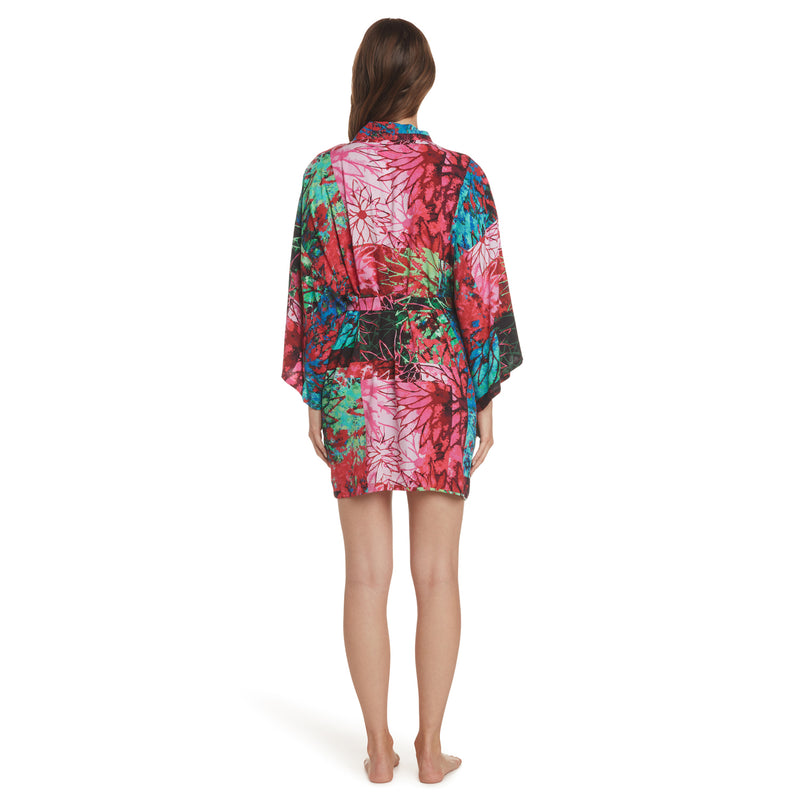 Peignoir Kimono Court - Ciel de Feu