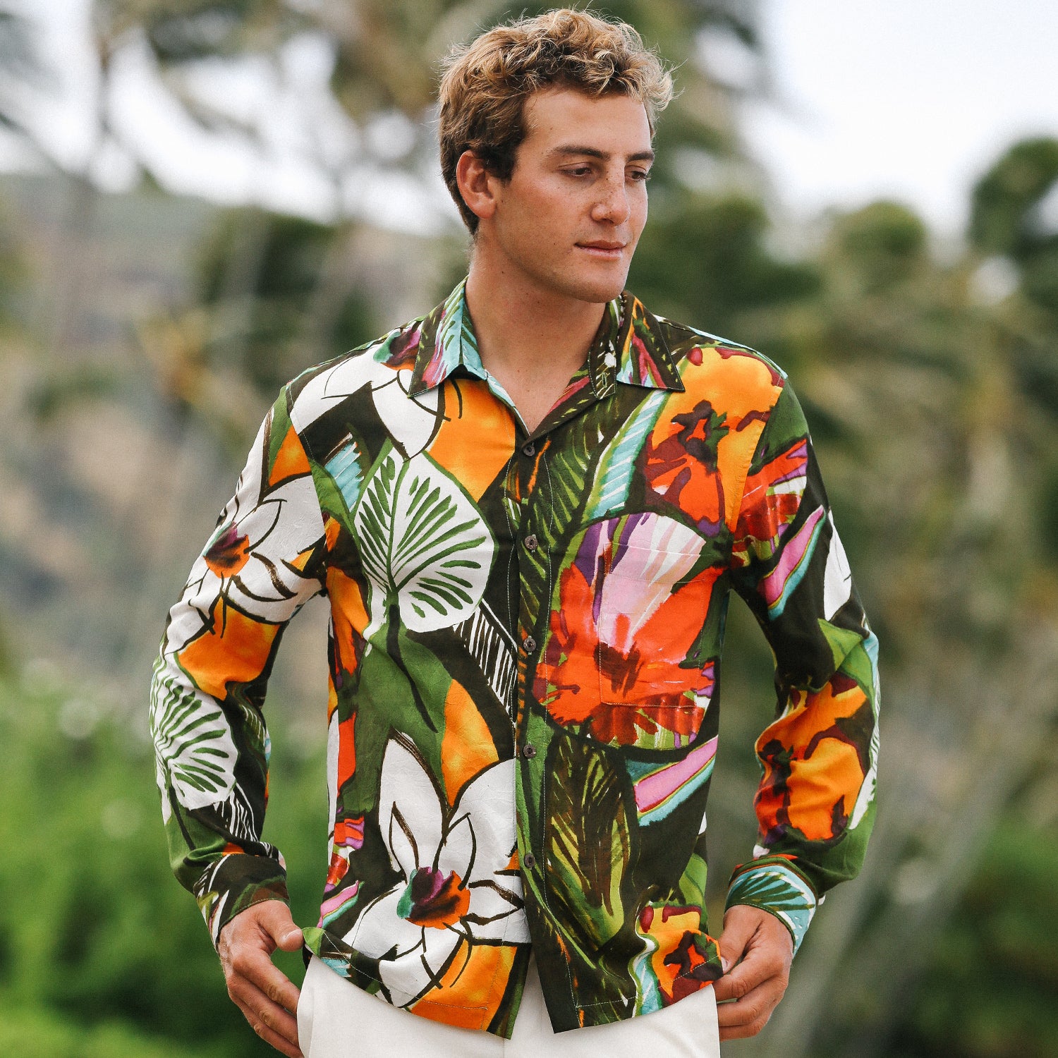Camisa de manga larga unisex - Estragón