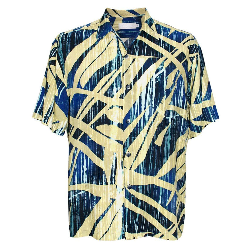 Camisa retro para hombre - Wood Grove Navy - jamsworld.com