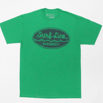 椭圆形冲浪线夏威夷文字徽标 T 恤 - jamsworld.com